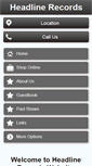 Mobile Screenshot of headlinerecords.com